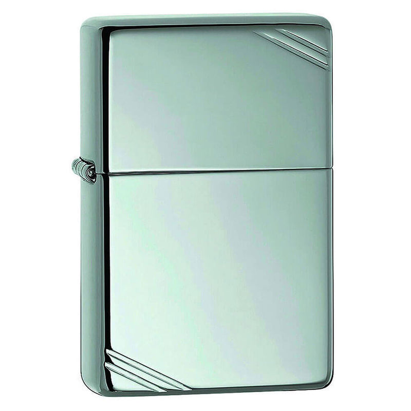  Encendedor Zippo High Polish Vintage con barras diagonales