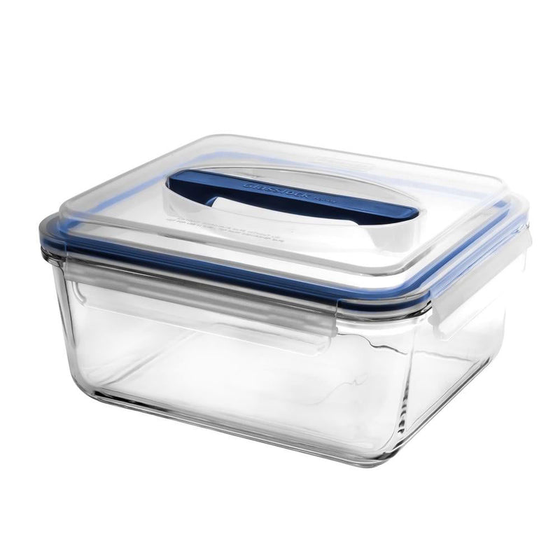  Práctico recipiente para alimentos de vidrio templado Glasslock