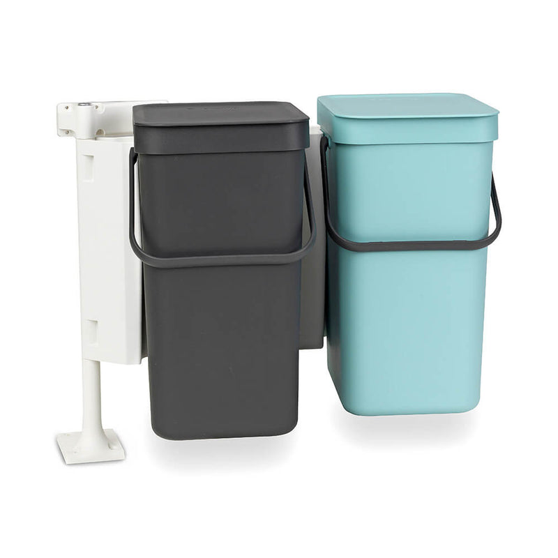 Brabantia costruita in bidone tipo & go (menta/grigio)