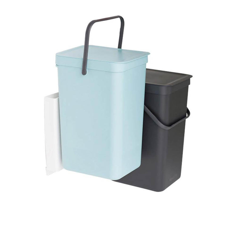 Brabantia costruita in bidone tipo & go (menta/grigio)