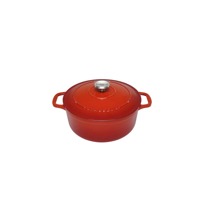  Horno Francés Redondo Chasseur (Rojo Inferno)