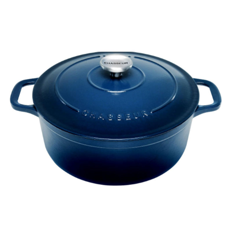 Chasseur Round French Oven (Liquirice Blue)