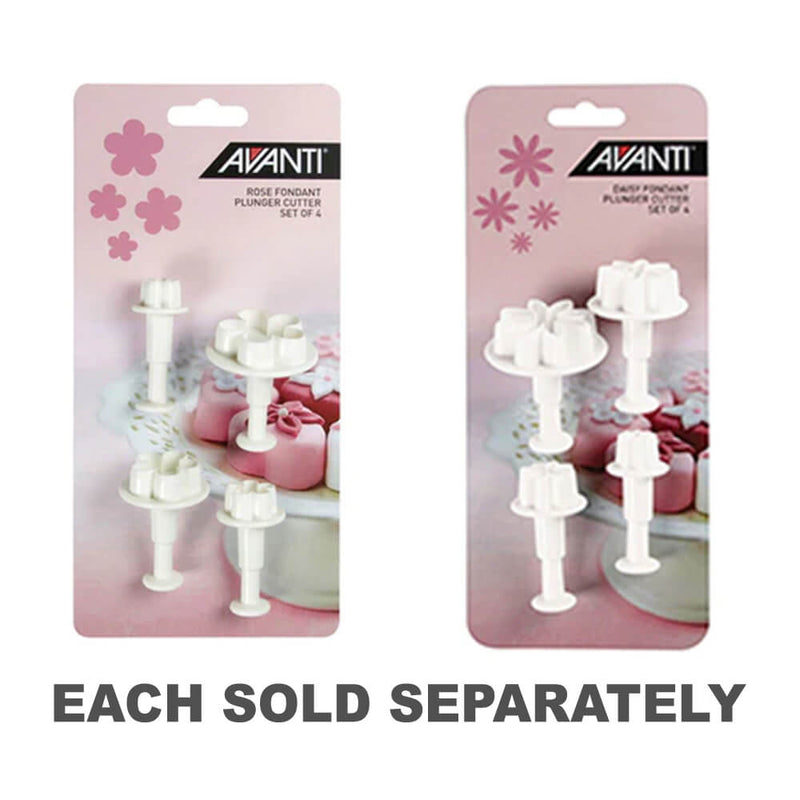 Ensemble de coupe Plunger Avanti Fondant (4pcs)