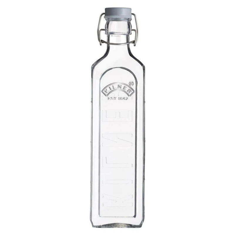  Botella estilo relieve con clip superior Kilner