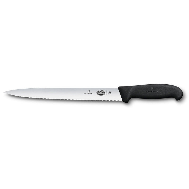  Cuchillo Rebanador Filo Punta Puntiaguda Fibrox 25cm (Negro)