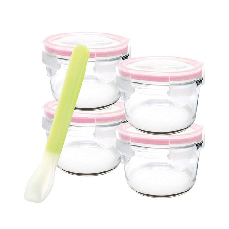 Set da bambino Glasslock con cucchiaio di silicone