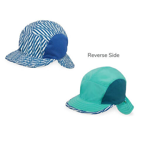 Infant Sunflip Cap (Blue Electric Stripe/Sea Spray)