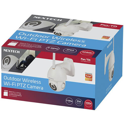 IP66 Wireless Wi-Fi PTZ Camera with 2 Way Audio and Record