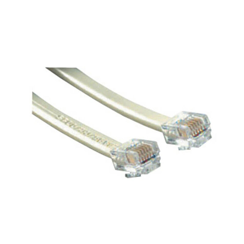  Cable conector a conector RJ12 de 6 posiciones y 6 conductores