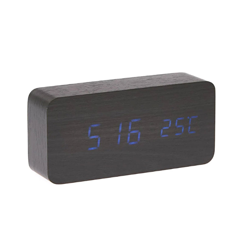 Horloge de table cuboïdes LED avec affichage de la température