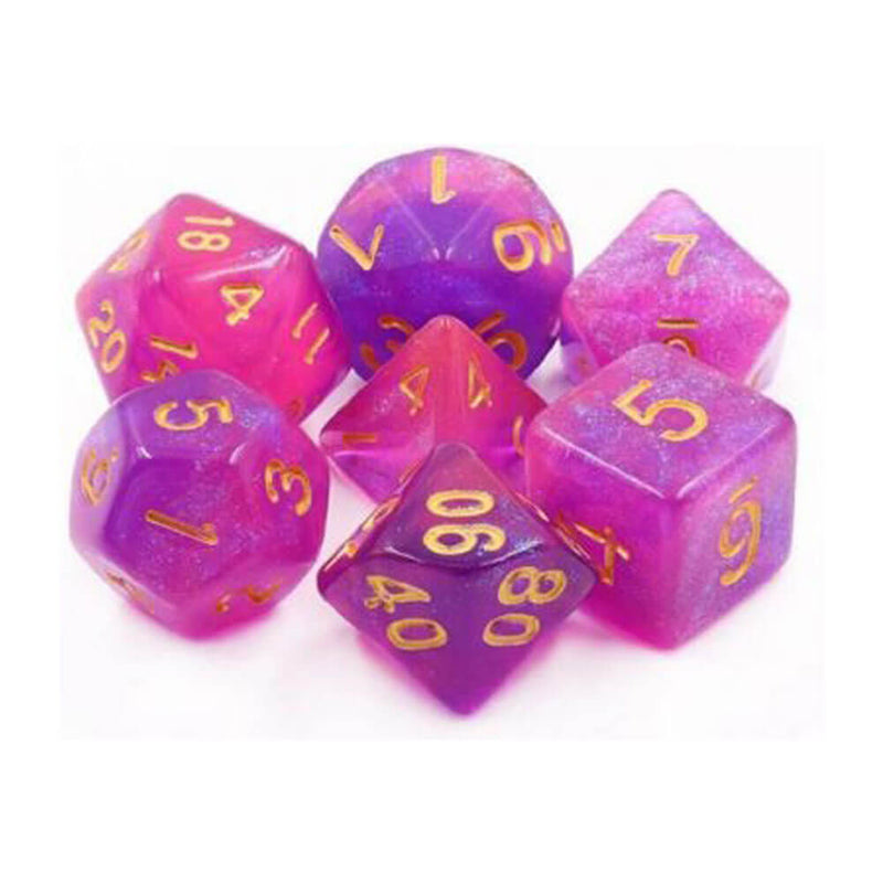 TMG Dice Yunas Gift Purple Aurora (Set of 7)