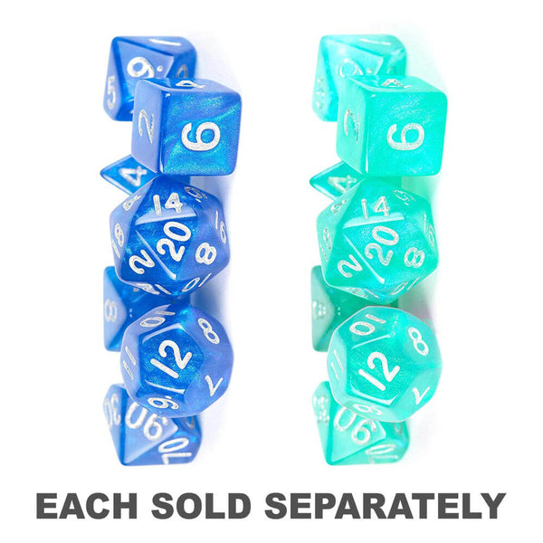 MDG Stardust Acrylic 16mm Poly Dice Set