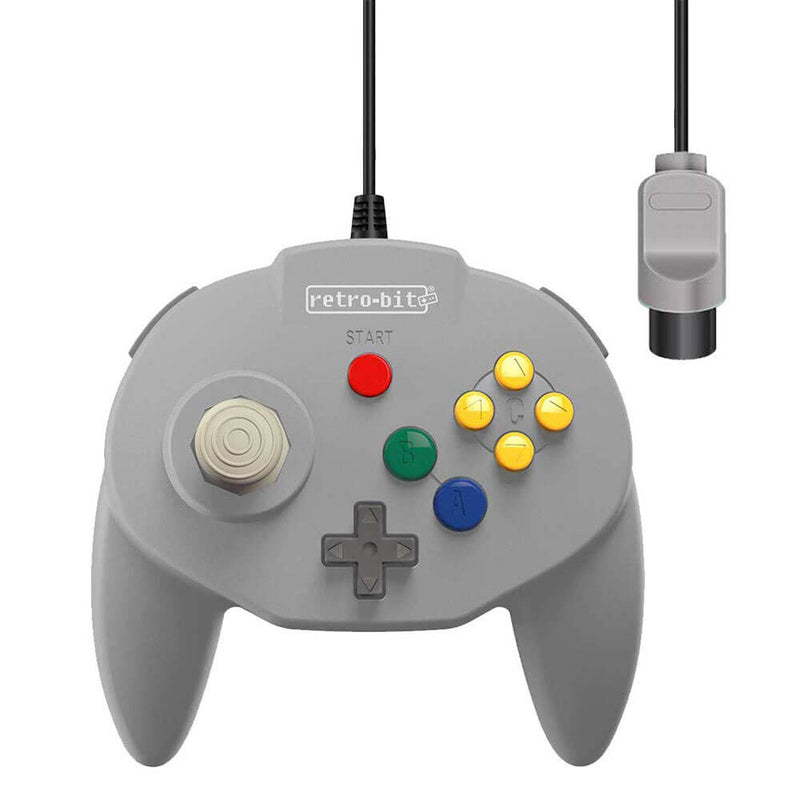  Controlador con cable Retro-Bit Tribute64 N64