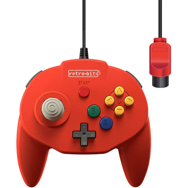  Controlador con cable Retro-Bit Tribute64 N64