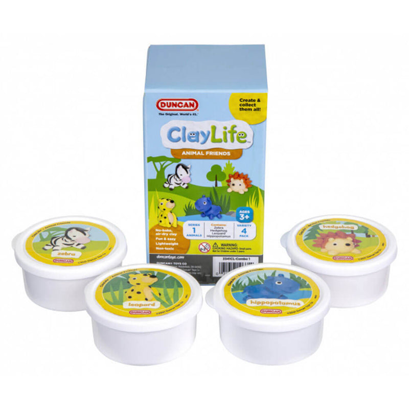  Combo de 4 paquetes de amigos animales Duncan ClayLife