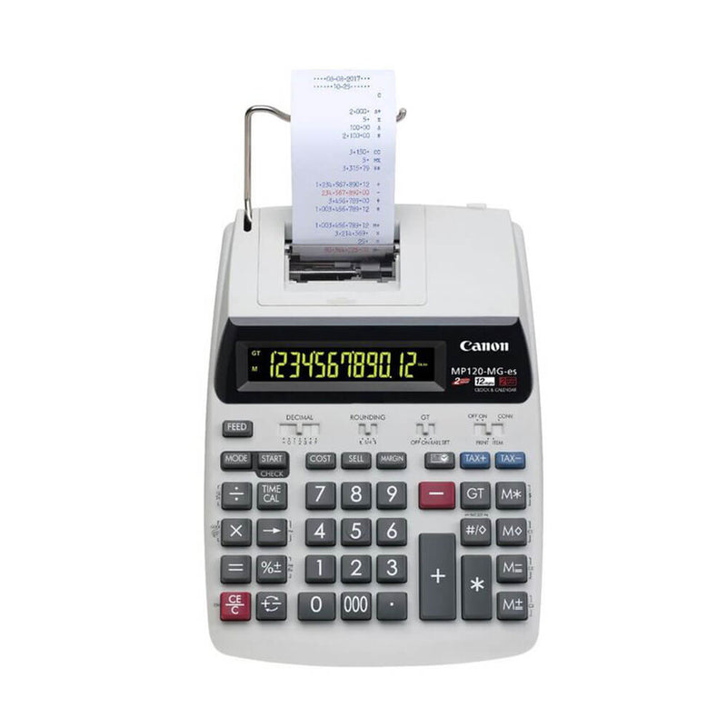 Calculadora de impresión portátil de 12 dígitos Canon de 12 dígitos