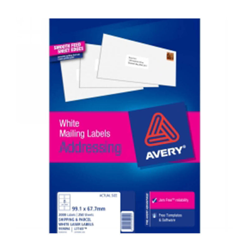 Etichetta Laser Avery Parcel 250PK