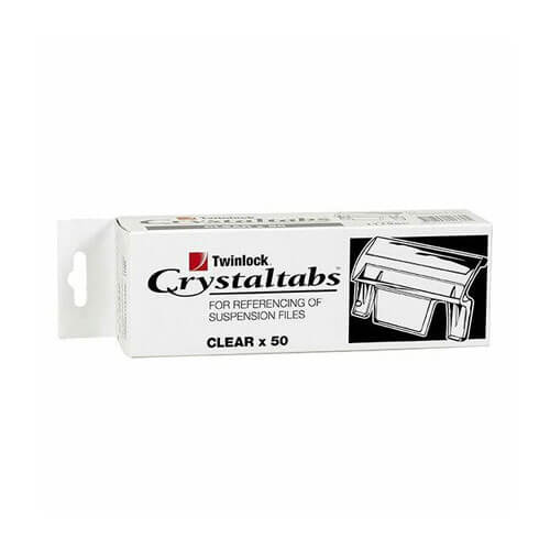 Crystalfile Index Tabs Clear 50pk