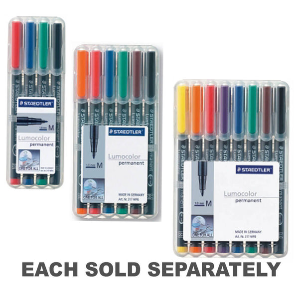 Staedtler 317 Marker Permanent Medium Assorted