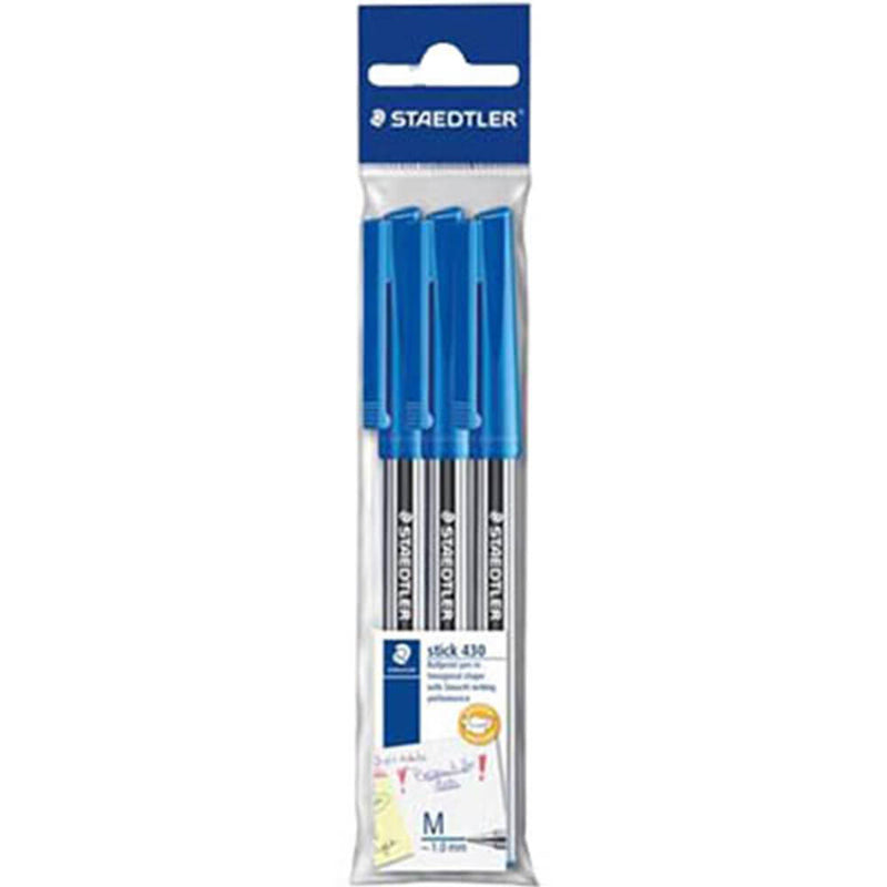  Bolígrafo Staedtler Stick, paquete de 3