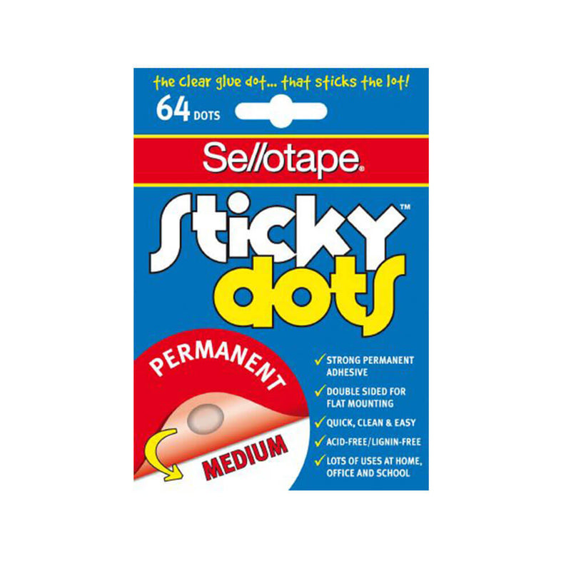 Selletape Sticky Dots Medium (64 punti)