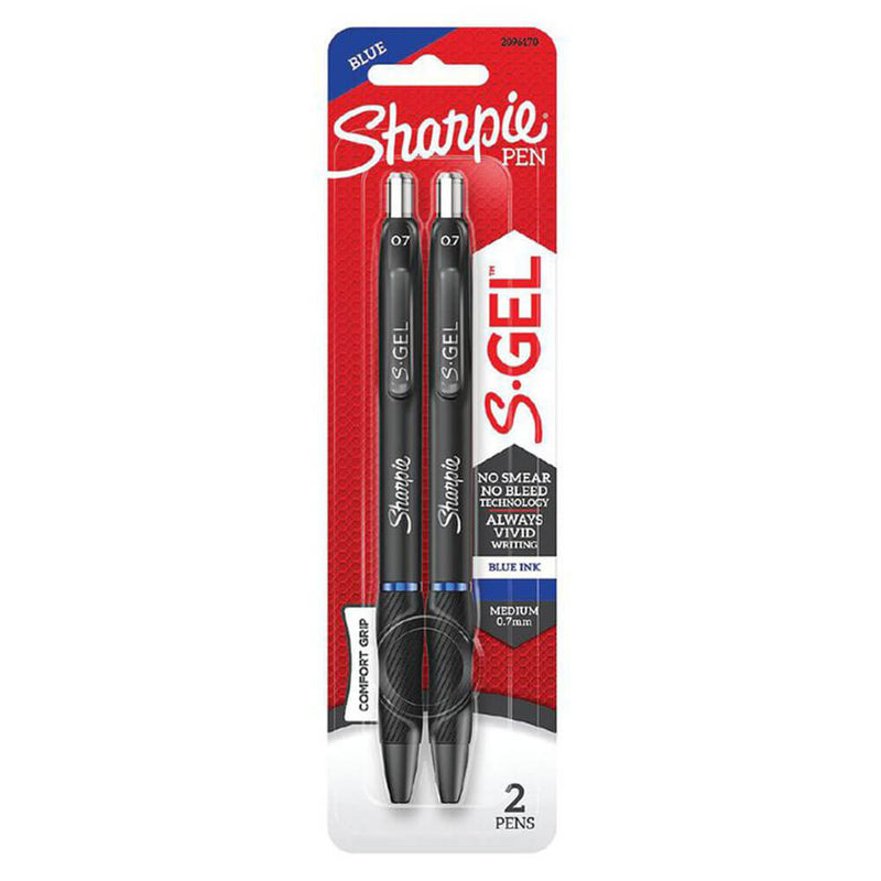 Sharpie S-GEL Stylo rétractable moyen 0,7 mm (2pk)