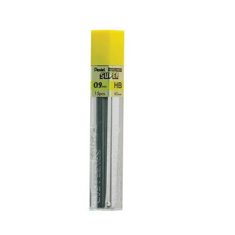 Pentel Recharge de mine Hi-Polymer 0,9 mm (boîte de 12)