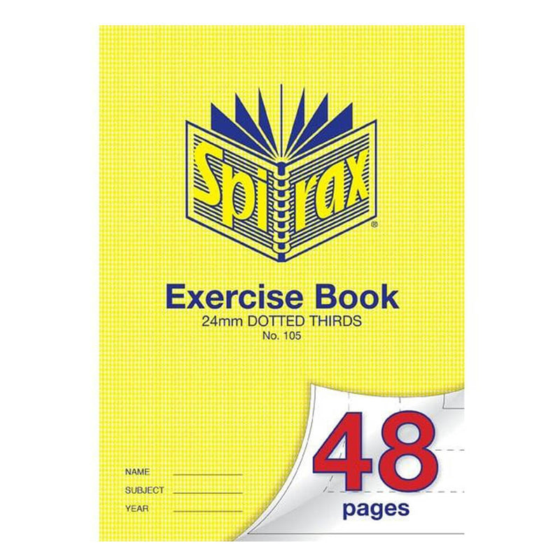 Spirax A4 Dotted Thirds 48-Page Exercise Book 20pk