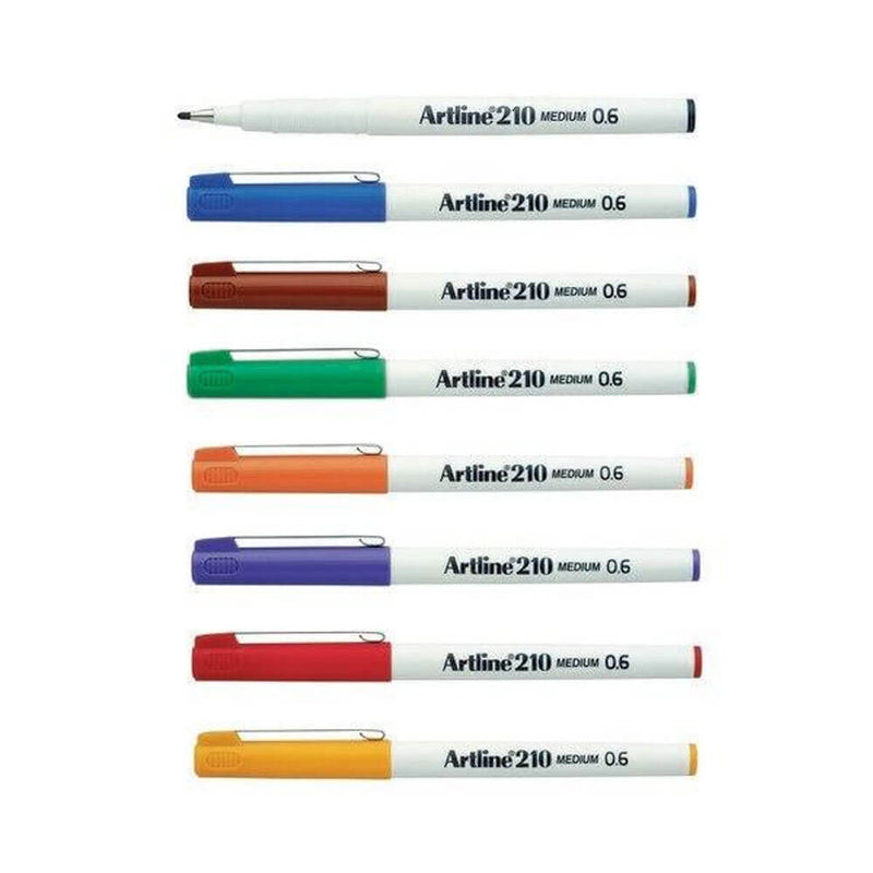 Stylo Artline Fineliner Medium 0,6 mm (boîte de 12)