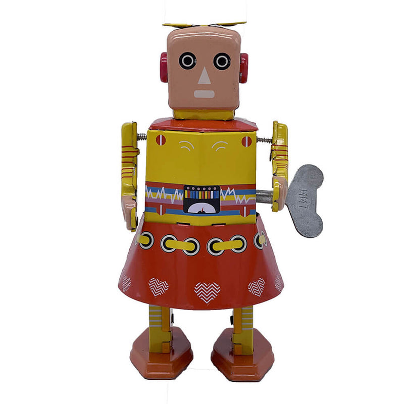  Mr. & Mrs. Robot de juguete de hojalata 15cm