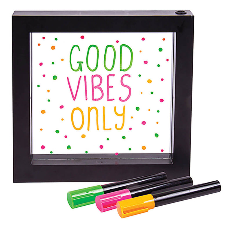 Fizz Creations Light Up Neon Effect Message Frame